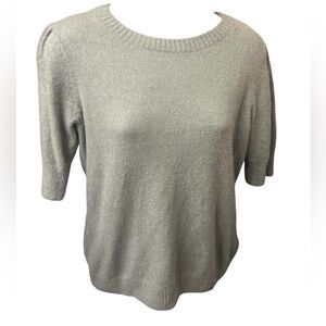 Rachel Zoe Green Viscose Elbow Length Crew Neck Soft Pullover Sweater size Med